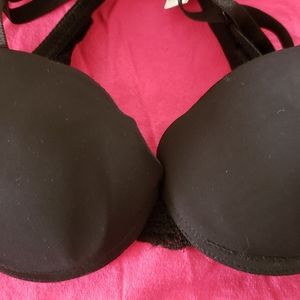 Lacy black bra
